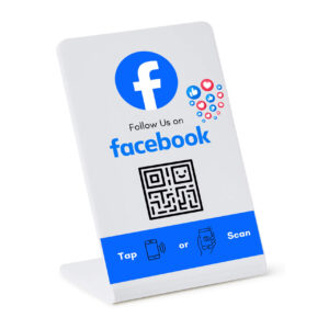 Stand NFC da tavolo Follow Facebook Neutro