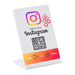 Stand NFC da tavolo Follow Instagram Neutro